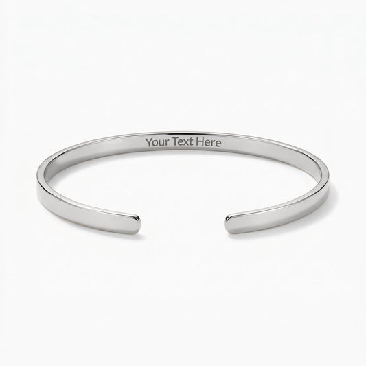Gift For Granddaughter - Always Will Be - Engravable Cuff Bracelet
