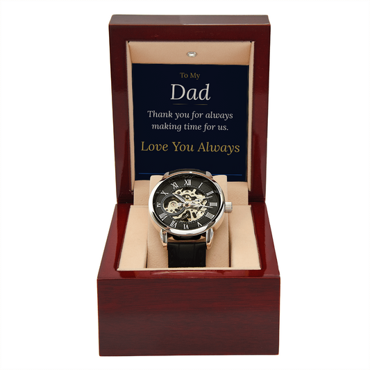 To My Dad — Men's Luxury Watch with Message Card