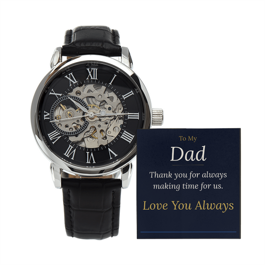 To My Dad — Men's Luxury Watch with Message Card