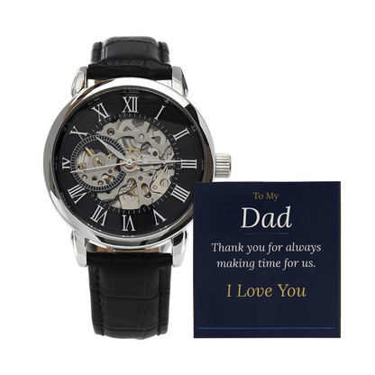To My Dad — Men's Luxury Watch with Message Card