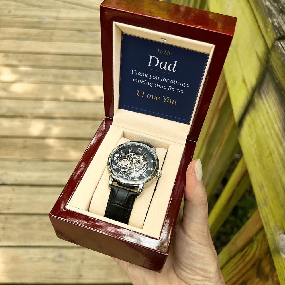 To My Dad — Men's Luxury Watch with Message Card