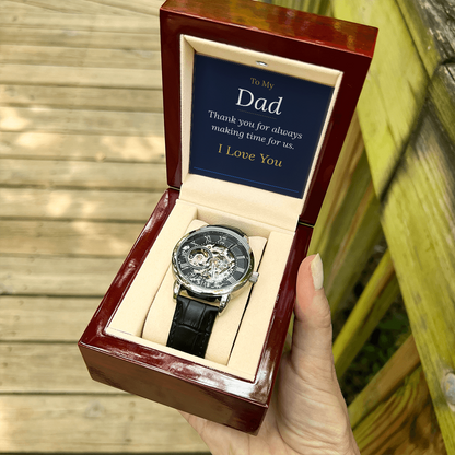 To My Dad — Men's Luxury Watch with Message Card