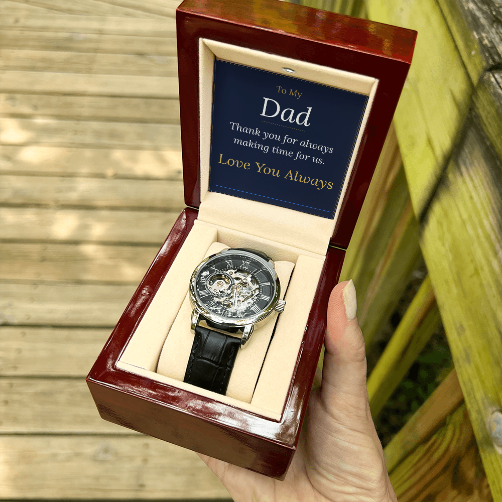 To My Dad — Men's Luxury Watch with Message Card
