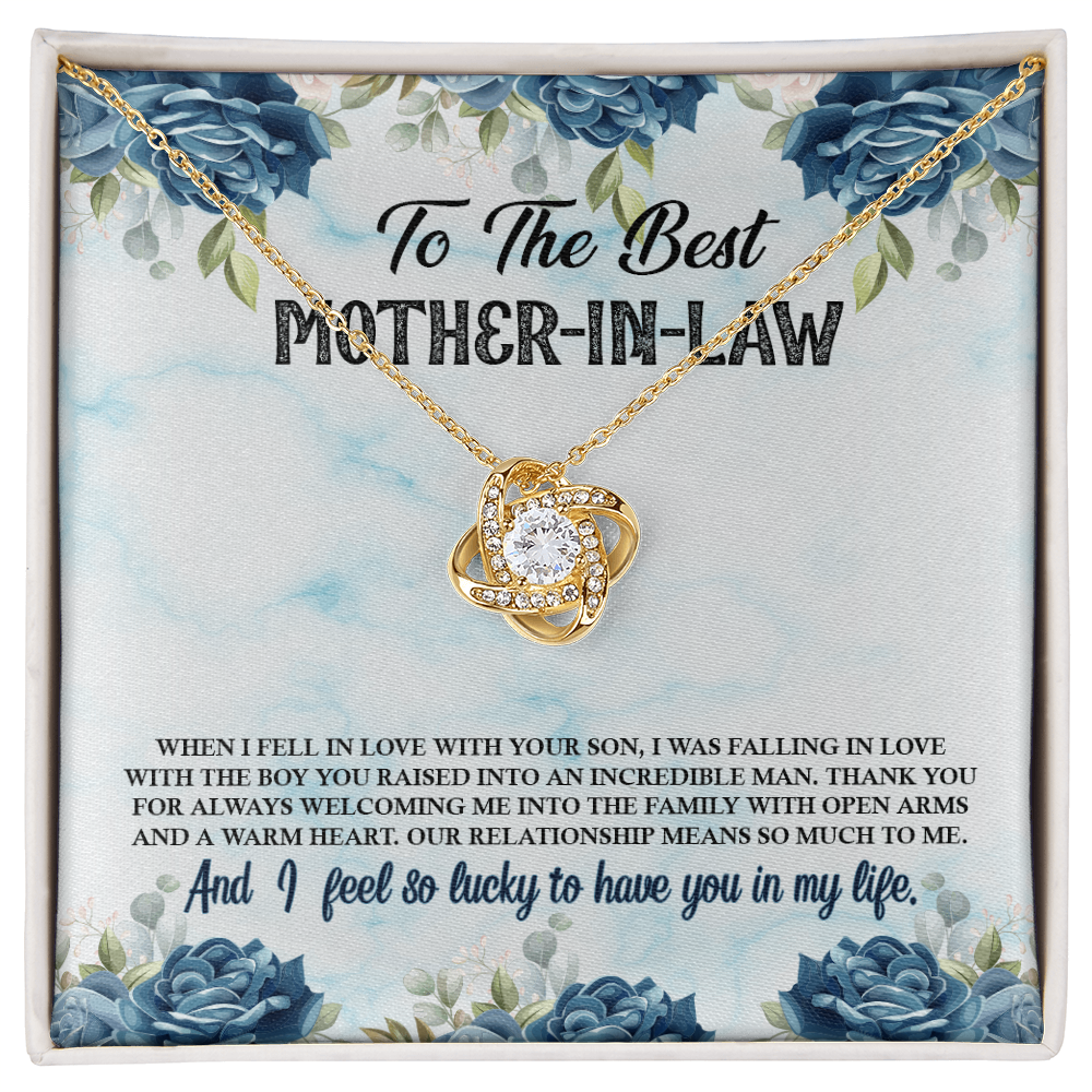 Gift For Mother in Law - Means So Much to Me - Infinity Knot