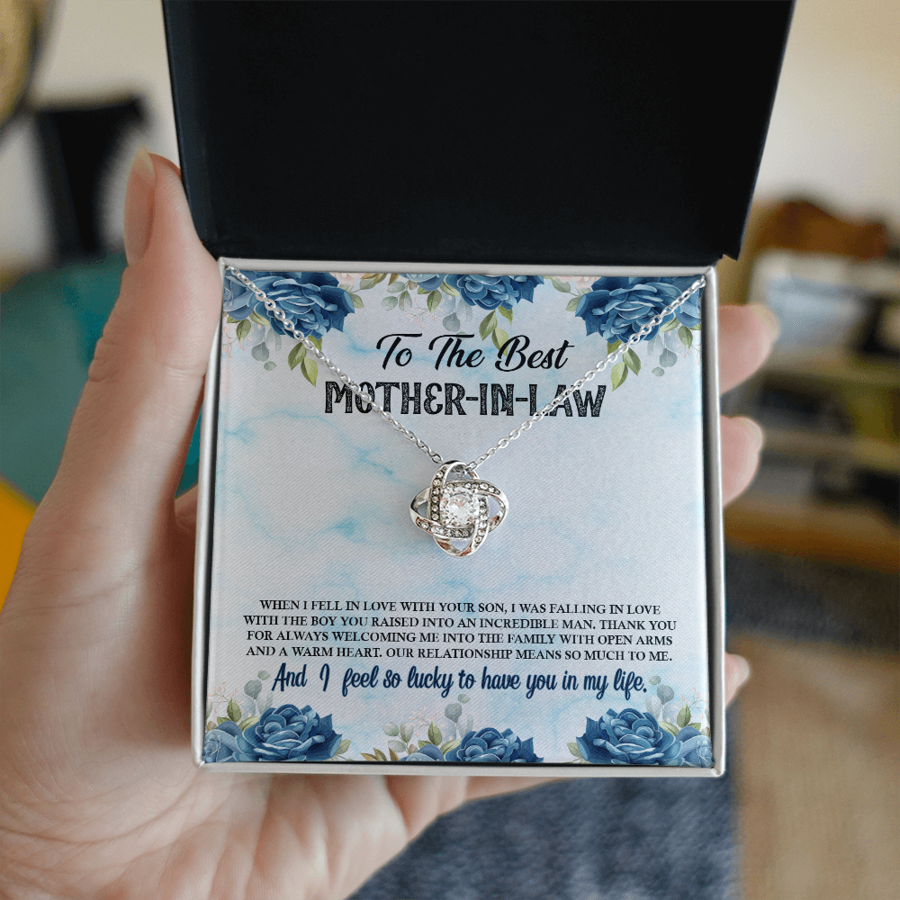 Gift For Mother in Law - Means So Much to Me - Infinity Knot
