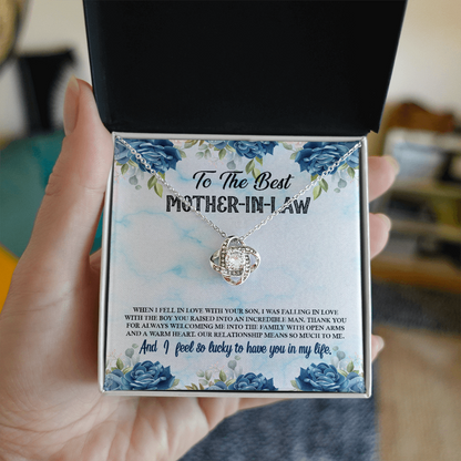 Gift For Mother in Law - Means So Much to Me - Infinity Knot