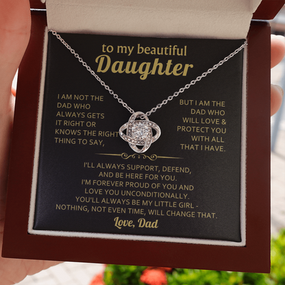 Gift For Daughter | Infinity Knot Neckalce