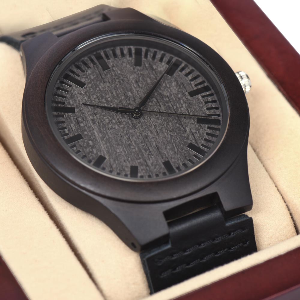 Always Proud of You Gift For Husband - Wooden Watch