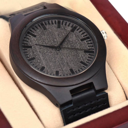 Always Proud of You Gift For Husband - Wooden Watch
