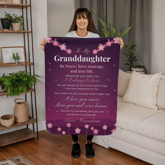 Gift For Grandaughter - You Are My Sunshine - Sherpa Blanket